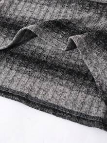 3pcs/Set Teenage Girls Ombre Striped Flare Sleeve Cover Up, Solid Color Camisole, And Distressed Star Print Wide Leg Jeans Pants, Retro Chic Street Style - Blue - View 7