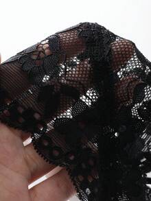 DAZY 蕾丝透明三角杯细肩带镂空设计无钢圈文胸