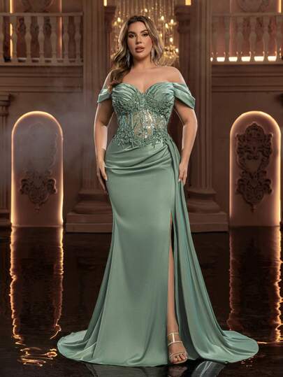 Women Plus Formal & Evening Dresses | Fashion Women Plus Formal & Evening  Dresses | SHEIN USA