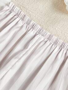 SHEIN Striped Print Faux Silk Camisole Top And Pants Women Pajama Set - Multicolor - View 4