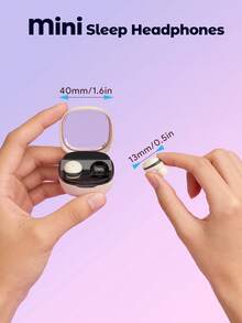 Teckwe 2026 Auriculares inalámbricos ultracompactos con control táctil, mini auriculares, sonido estéreo de alta fidelidad, estuche de carga con LED, micrófono incorporado, adecuado para deportes, trabajo, viajes, sueño - Multicolor - Ver 3