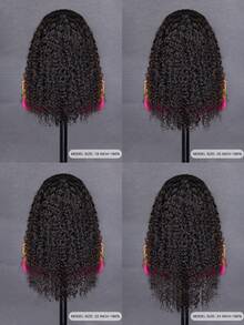 Invisi Draw-Strings Water Wave 360 Lace Frontal Glueless Wig With Bleached Knots Wear And Go Glueless Human Hair Wig Pre-Plucked Hairline 180% Density 14-26 Inch Unprocessed Virgin Hair Vacay Vibes Active Energy Travel Essential Holiday - SNatural - View 4