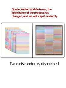 50 Sheets To Do List Sticky Notes, Multicolor Lined Sticky Notes Self Adhesive Sticky Notes Memo Pad To Do List For Office Notepad, Home Office Supplies Back To School - Multicolor - View 2