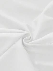 SHEIN Clasi Plus Size Women Fashion Casual Shorts - White - View 6