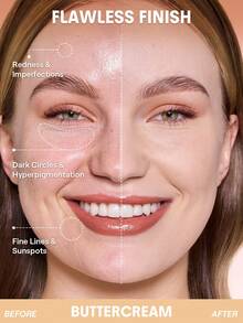 SHEGLAM Lock & Go Long-Lasting 氣墊粉餅-Buttercream 品牌 美容 化妝 化妝品 適合女性與女孩 完美搭配冬季春季 Y2K 時尚 流行 生日禮物 假期 派對準備就緒 最佳顏色 - Buttercream - 查看 3