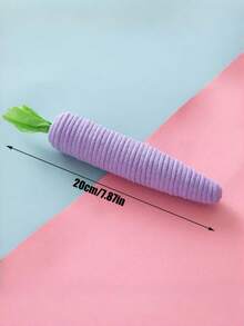 PETSIN 1. 可爱的胡萝卜宠物玩具，可发出声音，帮助宠物自娱自乐、缓解无聊；适合啃咬和抓挠；宠物用品 - 彩色 - 查看 13