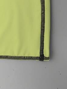 Manfinity KASUA Men's Ombre Raglan Short Sleeve Rash Guard Swimwear Top - Dark Green - View 7