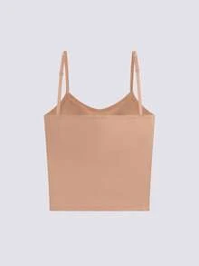Loungeista Set de 3 tops deportivos de mujer con relleno, de unicolor acanalado, de estilo casual y sexy - Multicolor - Ver 8