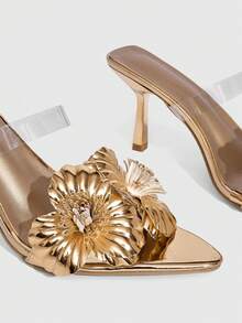 CUCCOO SZL Women Heeled Sandals - Rose Gold - View 6