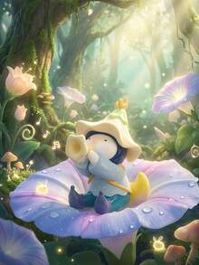 POKOJA LAND 盲盒收藏手办礼品，可爱装饰，森林仙子自然主题角色盲盒，ABS收藏手办套装（12款常规款+2款隐藏款），可爱桌面装饰手办，送给朋友、家人和动漫手办爱好者的完美生日圣诞礼物 - 潮玩盲盒 - 查看 3