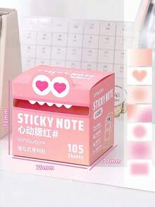 Zazumi Big Mouth Monster Design Pull Tab Sticky Notes Cute Pearl Finish Transarent Stationery Gift For Students Holiday Season Birthday Gift Ideas Must Haves - Multicolor - View 12