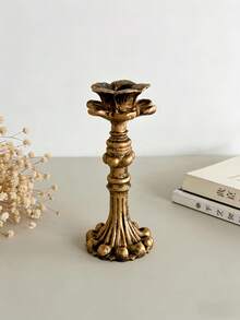 Cirelle 1PC Bar Restaurant Living Room Dining Table Decoration Ornament Atmosphere Photo Prop Candle Holder Base Vintage Candelabra Suitable For Bar, Restaurant, Living Room, Dining Table, Holiday Party, Wedding, Vintage Home Decor, Photography Background And Other Scenes - Multicolor - View 5