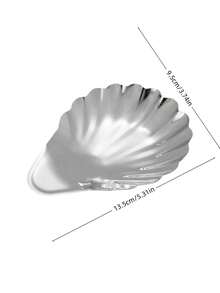 Cirelle Exquisite Shell-Shaped Tableware: Perfect For Seasonings, Cheese And Platters, Small Snacks, Parties, Home Decoration, Kitchen Organization, Beautiful Tableware, An Essential Item For Hosting Parties, And A Must-Have For Luxurious Dining - Silver - View 3