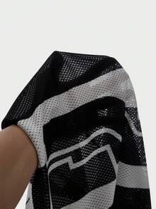 AXEPEAK Men's V-Neck Letter & Number Print Casual Versatile Commuting Short Sleeve T-Shirt - Multicolor - View 6