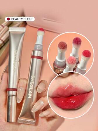 Brillant à LèVres Coussin Pout Pillow-Rouge à LèVres Liquide Hydratant Beauty Sleep Finition Haute Brillance Applicateur à Pointe éPonge Brillant à LèVres Hydratant Non Collant Brillant à LèVres De FêTe Rouge Marque Beauté Visage Maquillage CosméTique Pour Femmes Filles Parfait Pour Hiver IdéAl Pour Y2K ÉLéGant Mode Adapté Pour Anniversaire Cadeau FêTe PrêT Meilleure Couleur