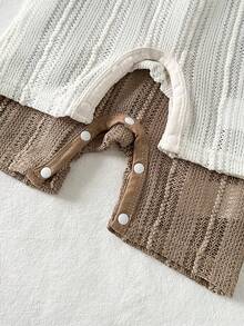 Playful Pals Set de 2 piezas Mono sin mangas con diseño de malla hueca de moda casual para bebés niños, adecuado para salidas de primavera/verano, vacaciones y uso diario - Multicolor - Ver 9