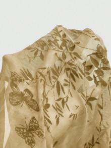 Sweetra Áo hai dây không tay ôm sát, hở lưng, cổ tròn, buộc dây, màu đỏ rượu vang trơn, chất liệu lưới nhung, cỡ lớn, thích hợp cho mùa xuân/thu, hè. - Màu Khaki - Xem 7