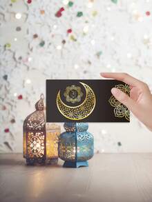 Zazumi 6个月亮城堡图案红包节日幸运钱袋斋月假日季生日礼物必备 - 彩色 - 查看 12