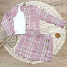 Conjunto de niña elegante - rosa - Ver 3