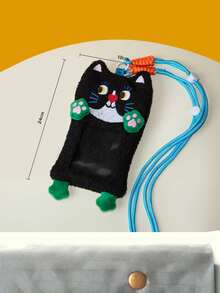 Joivida 1PC Elephant Black Cat Card Holder ID Badge Wallet Phone Pouch Transparent Campus Bus Card Work Lanyard Coin Key Organizer Bag Charm - Multicolor - View 3