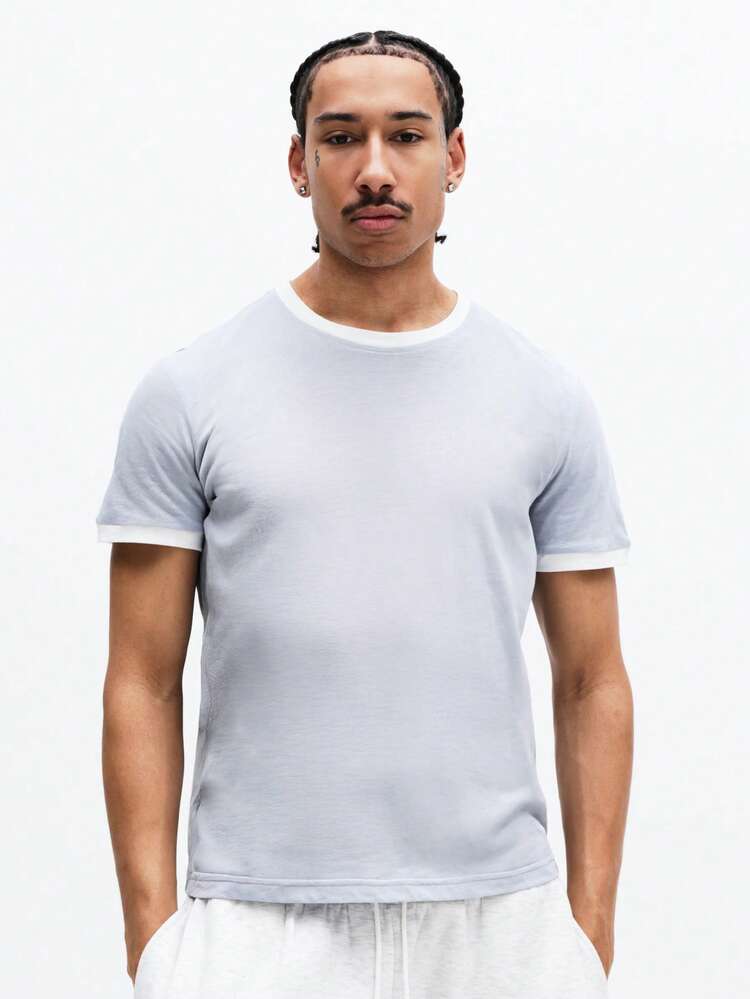 Essential Ringer Tee With Crew Neck