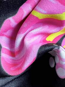 Swim Mod Bộ bikini hai mảnh dành cho nữ, họa tiết kẻ caro, bèo nhún, cổ chữ V, hở lưng, kiểu tam giác, buộc dây, thích hợp cho mùa xuân/hè, bikini hoa, bikini có charm, bikini đi nghỉ mát, bikini Hawaii, bikini tắm nắng. - màu đen - Xem 7