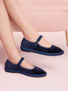 CUCCOO DOLLMOD Zapatos planos versátiles y casuales para ir al trabajo - Azul - Ver 4