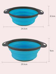 1个/2个装可折叠滤水篮，大号/小号，方便的家用厨房和餐厅蔬果清洗工具，快速沥水 - 彩色 - 查看 19