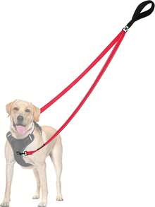 Two Point Control Dog Leash, Works With No Pull Harnesses, Dog Training Leashes, No Pull Padded And Reflective Walking Lead, Converts To Single Leash For Medium Large Dogs - Multicolor - View 14