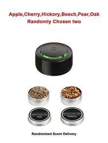 Teckwe 1 Stück Raucher mit 650mAh Akku 1 Set Cocktail Raucher Kit - 6 Geschmacksrichtungen Holzchips Infuser für Whiskey (durchschnittlich 18g pro Dose Material), Cocktails, Wein, Fleisch und Käse - perfektes Geschenk für Väter. Mehrfarbige Lichteffekte mit grün, blau, rot und hellblau wechselnden Modi (Hinweis: Die weiße Version zeigt aufgrund des helleren Materials eine leichte Lichtdurchlässigkeit) - Verschiedenfarbig - Übersicht 8