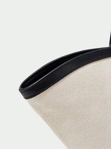 SHECARRY Women's Tote Bag, Casual Vacation Handbag - Beige - View 8