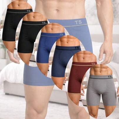 Calzoncillos Tipo Bóxer Largo Para Caballero Unitalla Pantalones Cortos, Alta Calidad, Cómodos, Ligeros, Para Jóvenes y Adultos, Microfibra