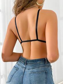 3pcs/Set Women Front Closure Wireless Triangle Cup Bras - Multicolor - View 2