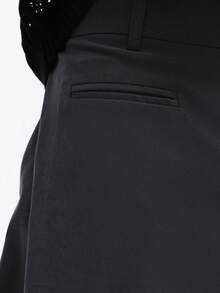 SUMWON Regular Fit Casual Loose Bermuda Length Summer Relaxed Comfortable Everyday Knee Length Mid Thigh Cargo Pocket Elastic Waist Drawstring - Dark Grey - View 6