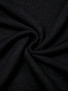 GlowEve Elegant Design Women's Scarf Necktie Knitted Vest - Black - View 7