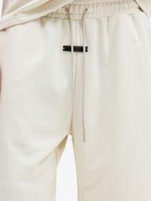 SUMWON Washed Sleeveless Tank Top And Relaxed Fit Shorts Co-Ord Set Summer Casual Outfit Cream - Khaki - View 7