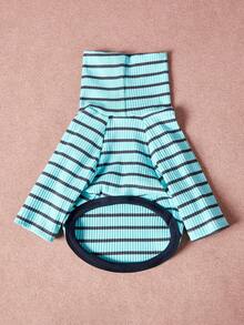 PETSIN Pawparrel Striped Long Sleeve Warm And Comfortable Sweatshirt, Autumn/Spring - Multicolor - View 2