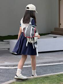 DAZY 少女休闲短袖圆领宽松运动服，夏季