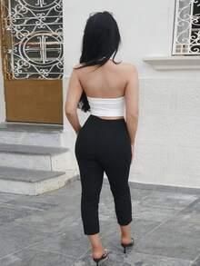 Vassilux 女用荷葉邊掛脖上衣 - 白色 - 查看 5