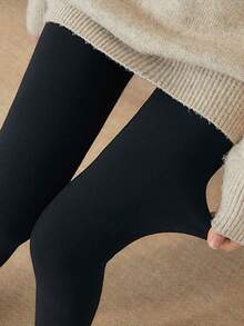 DAZY 女士保暖内衬紧身打底裤，百搭显瘦秋季打底裤