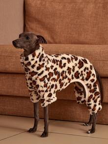 PETSIN Pawparrel 1件宠物秋冬时尚经典双面毛绒保暖弹力舒适狗狗高领连体衣