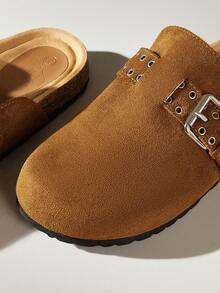 Solecia GIÀY NỮ BỆT THANH LỊCH CHO KỲ NGHỈ HÈ, KỲ NGHỈ XUÂN, LỄ PHỤC SINH VÀ GIÁNG SINH - Màu lạc đà đậm - Xem 5