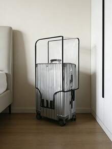 1pc Transparent Luggage Protective Cover, Thick Wear-Resistant Waterproof Suitcase Protective Cover, Luggage Cover, Suitable For Travel, Protect Luggage 20/22/24/26/28/30 Inch - Transparent - View 2