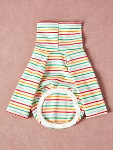 PETSIN Pawparrel Striped Long Sleeve Warm And Comfortable Sweatshirt, Autumn/Spring - Multicolor - View 2