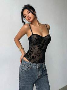 Aloruh 女士纯色吊带连体衣，修身性感 - 彩色 - 查看 7