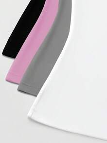 valorelle valorelle 4件套女士纯色短袖圆领修身打底衫套装 - 彩色 - 查看 4