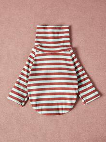 PETSIN Pawparrel Striped Long Sleeve Warm And Comfortable Sweatshirt, Autumn/Spring - Multicolor - View 6