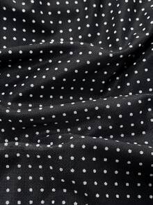 Glimmora Women's Polka Dot Print Halter Neck Camisole - Black - View 6