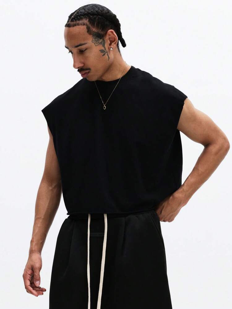 Sleeveless Tonal Graphic Tank Top