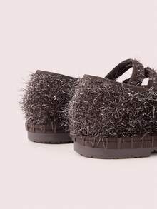 CUCCOO DOLLMOD Women's Classic Comfortable Mary Jane Flat Shoes, Burgundy, Shiny, Elegant For Christmas, Thanksgiving Party - Brown - View 9